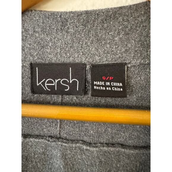 KERSH Essentials Women's Open Front Cardigan Sweater S Dark Gray Long Sleeve - Picture 4 of 8